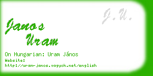 janos uram business card